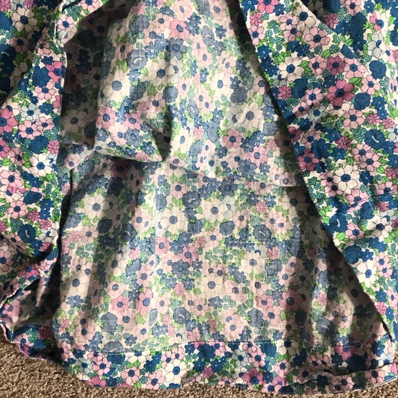 Mini Boden Printed Dress Set in Sea Breeze Blue Floral Print Size 7-8 Years - Picture 4 of 16